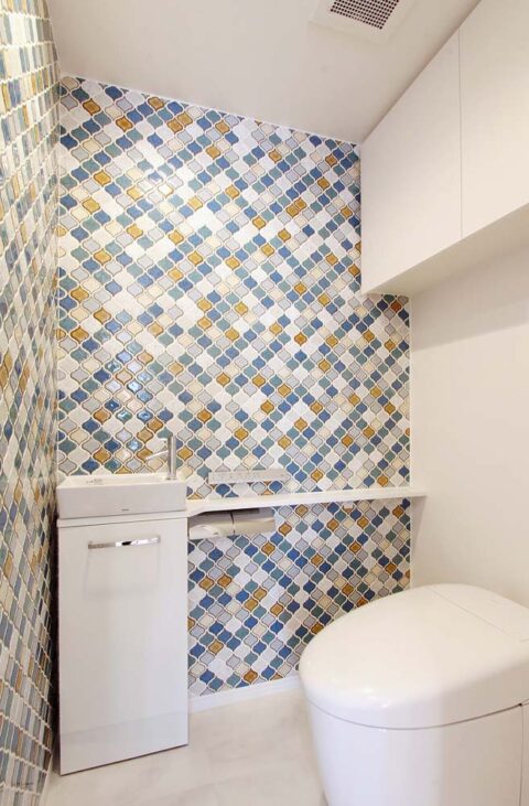マンションリノベーション、アレックス、名古屋モザイク、コラベル、トイレ手洗い器
