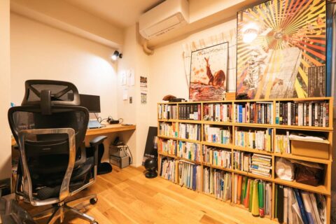 マンションリノベーション、フィールドガレージ(FIELDGARAGE)、ワークスペース、作業部屋、造作デスク