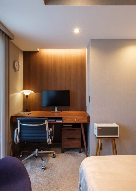 マンションリノベーション、スタイル イズ スティル リビング、ワークスペース、テレワーク、ウォルナット