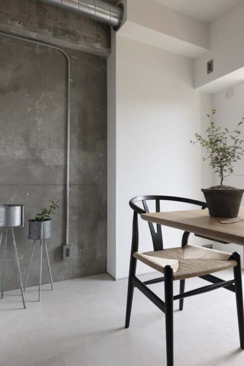 マンションリノベーション、KULABO(クラボ)、リビング、躯体現し
