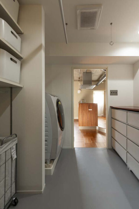 マンションリノベーション、ATTIC Renovation、LDK、サニタリールーム、回遊性