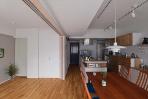 マンションリノベーション、スタイル工房、LDK、自然素材、納戸