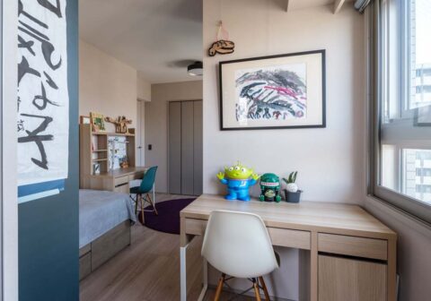 マンションリノベーション、スタイル イズ スティル リビング、子ども部屋、分割、ドア2つ