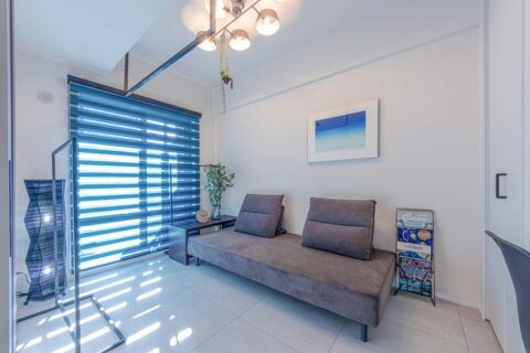 マンションリノベーション、フレッシュハウス、洋室、ゲストルーム、ハンガーパイプ