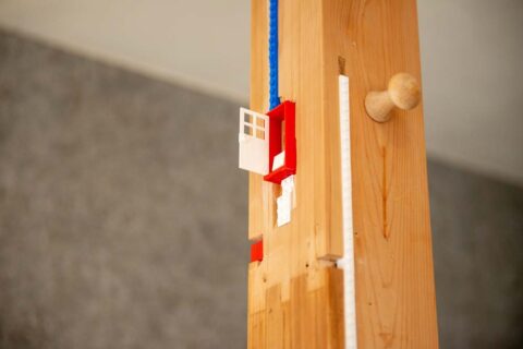 戸建てリノベーション、しあわせな家、柱、LEGOブロック